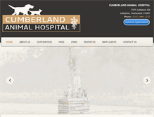 Tablet Screenshot of cumberlandanimalhospitalonline.com